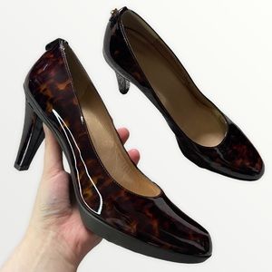 Stuart Weitzman Tiger Eye/Animal Print Heels Size 8.5